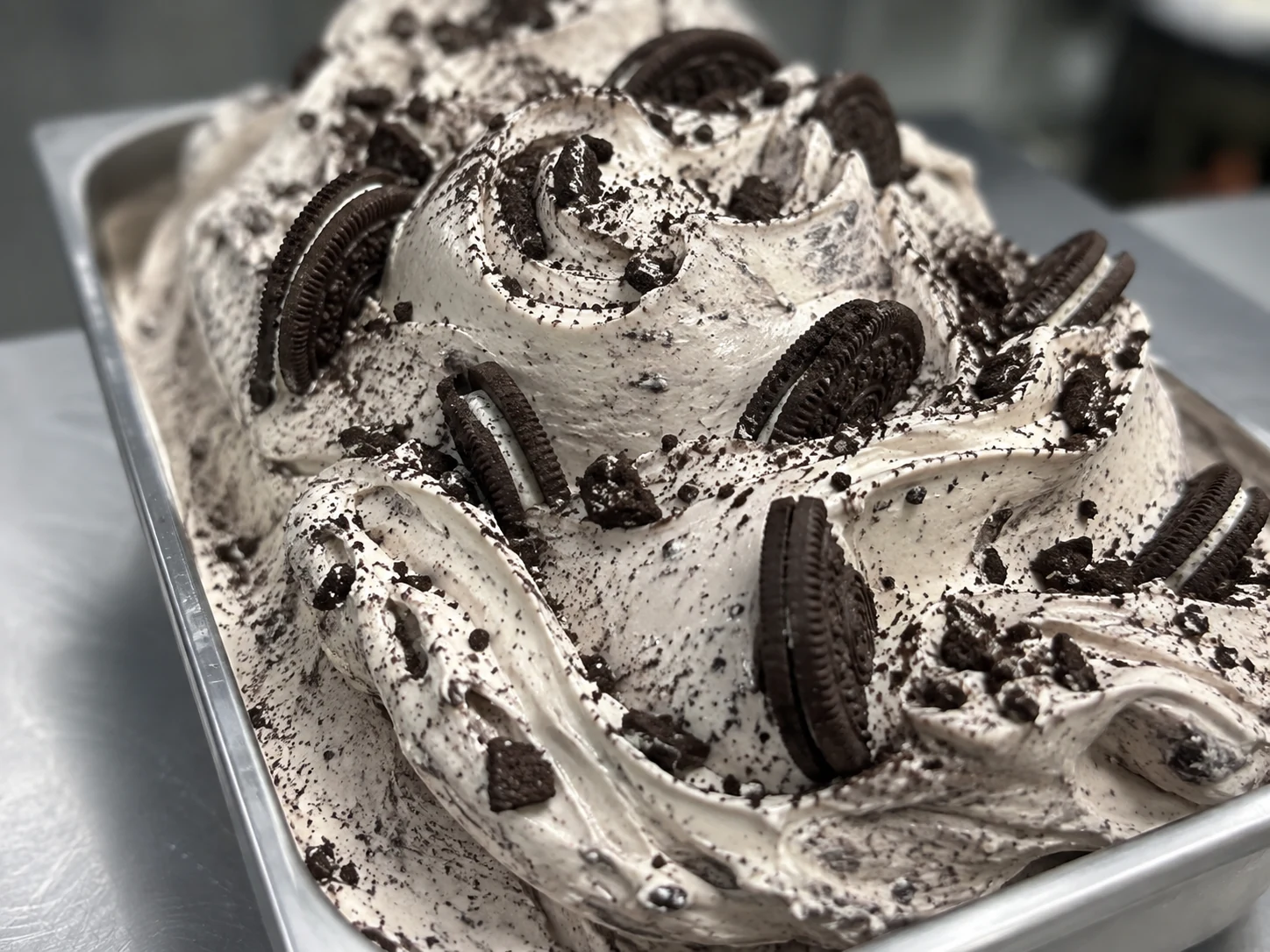 Fotorealistisch cookies-and-cream ijs van Onze Goesting